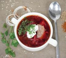 Борщ с мясом