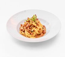 Паста с лисичками