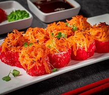 Запеченный ролл с крабом