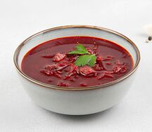 Борщ со свежей капустой и мясом