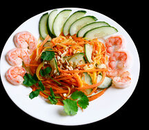 Салат с креветками