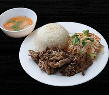 Рис с шашлычками