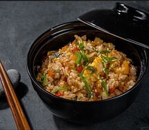 Рис, жаренный с морепродуктами