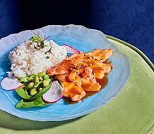 Курица с рисом в лимонном терияки