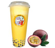 Bubble tea со вкусом маракуйи 