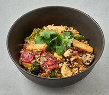 Жареный рис терияки с тофу