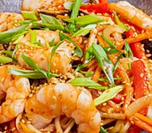 Wok Креветка с удоном и терияки-соусом Spicy