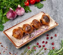 Картофель с курдюком на мангале