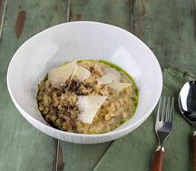 Ризотто с белыми грибами и трюфелем