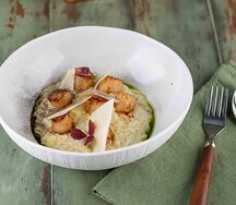 Ризотто с гребешком и Пекорино