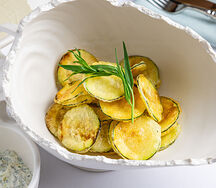 Цукини криспи с дзадзики