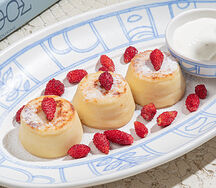 Сырники с земляникой