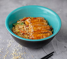 Чахан с семгой