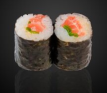 Мини-ролл с копченым лососем