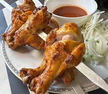 Голень куриная на мангале