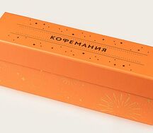 Оранжевая подарочная упаковка на 4 десерта