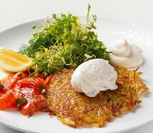 Лосось с драниками