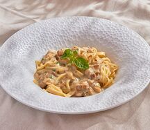 Паста с белыми грибами