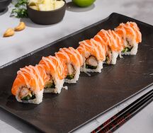 Темпура-ролл Креветка с лимонным гелем