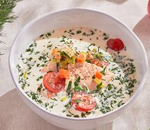 Уха со сливками