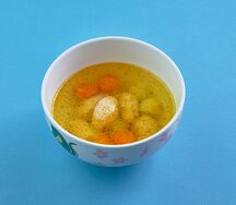 Суп с кнелями из индейки