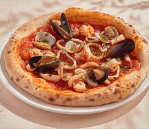 Пицца с морепродуктами