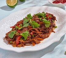 Гречневая лапша с говядиной