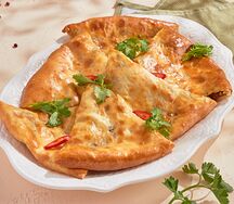 Пирог с бараниной и говядиной с картофелем