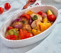 Котлеты из индейки с овощами