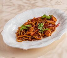 Удон с креветками