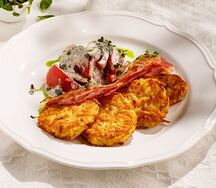 Драники с беконом