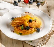 Панкейки с апельсиновым конфитюром