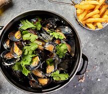 Мидии в сливочно-трюфельном соусе 