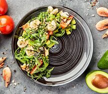 Салат Креветки с авокадо