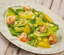 Салат хрустящий с креветками