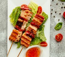 Шашлычки из лосося
