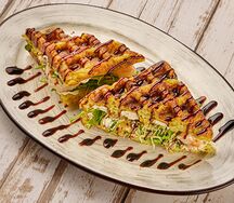 Вафли с креветками 