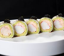 Кето-ролл с камчатским крабом и сыром