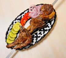 Шашлык из бараньей корейки