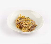 Феттуччине с говядиной 