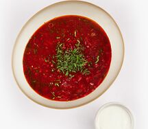 Борщ с ростбифом