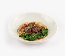 Телячьи щечки с фреголой 