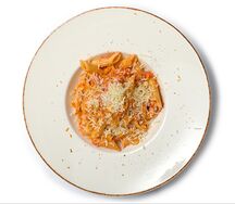 Паста пенне с пепперони и маскарпоне