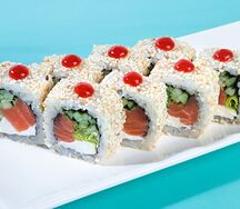 Кунжут с лососем