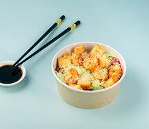 Салат Цезарь с креветками 