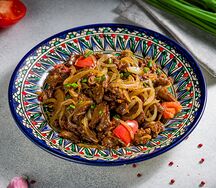Мясо по-уйгурски с луком