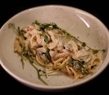 Паста Курица с грибами