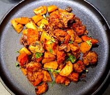 Жаркое из свинины с картошкой и грибами