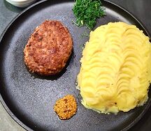Котлета куриная с пюре