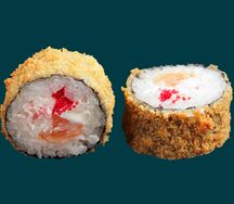 Темпура с крабом и лососем